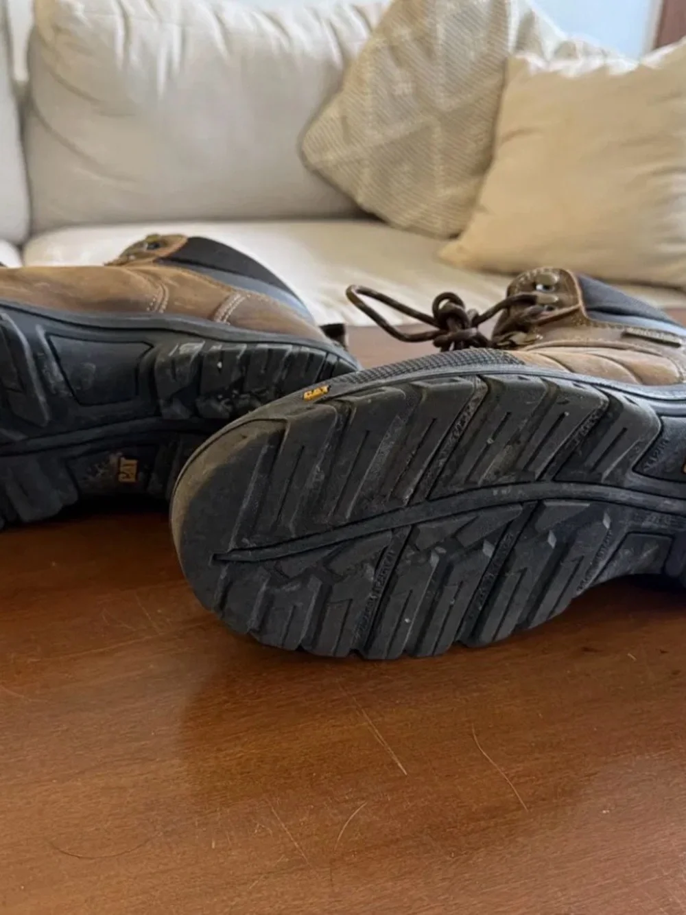 CAT Threshold Waterproof Work Boots — Men’s Size 12 — Worn Once, Like New